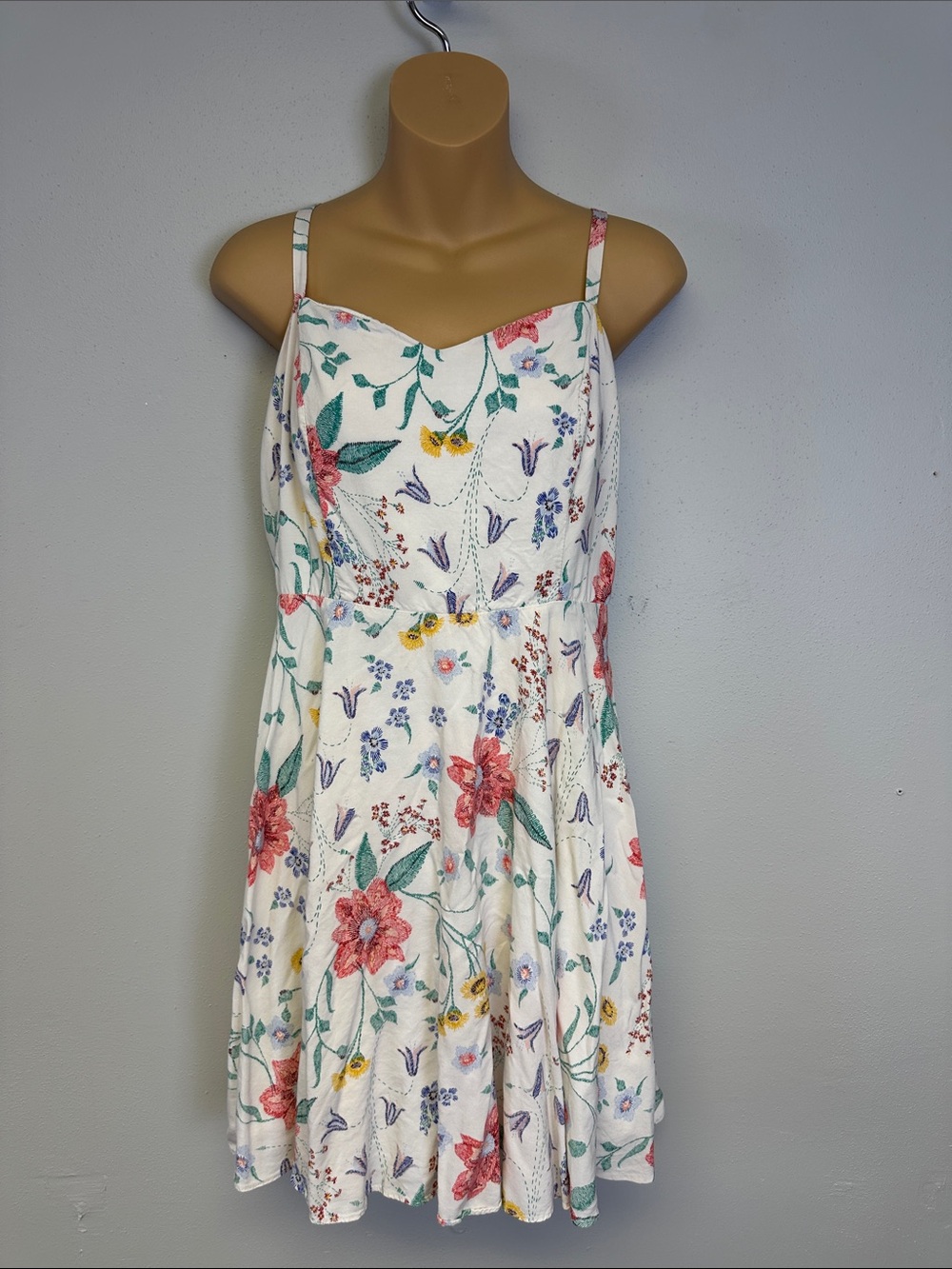 Old Navy Floral Adjustable Spaghetti Strap Mini Sundress
